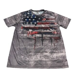 Size: Large - Stars And Stripes Graphic Patriotic Shirt